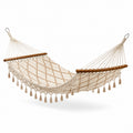 Amaca in Cotone con Frange Beige 200x150 cm