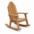 Sedia a dondolo in legno di teak