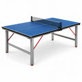 Tavolo da Ping Pong in MDF Blu con Struttura in Acciaio